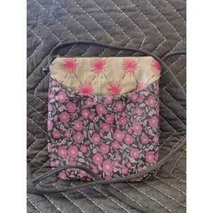 Maruca Small Purple Floral Crossbody Bag-Handmade